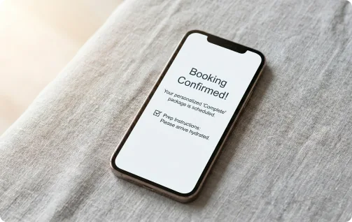 Booking confirmation notification
